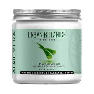 UrbanBotanics® Pure Aloe Vera Skin/Hair Gel With Vitamin E & Natural Emollients (Paraben Free), 200g