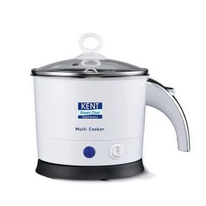 KENT Kettle Multicooker Cum Steamer 1.2 Liters 800 Watts|Boiling Of Water,Tea ,Eggs ,Instant Noodle Maker,Steaming Idlis,Momos|Inner Stainless Steel Without Joint&Welding&Cool Touch Outer Body