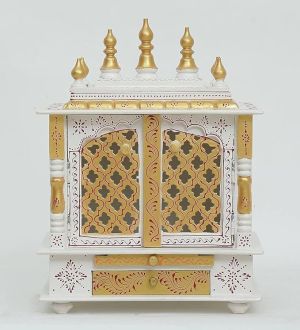 Kamdhenu art and craft Wooden Temple/Home Temple/Pooja Mandir/Pooja Mandap/Temple for Home (K-518)